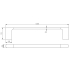 Cora  Single Towel Rail 600mm Brushed Nickel