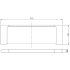 Cora Round Cornered Rectangle Cosmetic Shelf Gun Metal