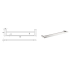 800mm Flores Double Towel Rail Chrome Brass