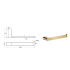 Flores Towel Bar Brushed Gold