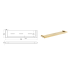 Flores Cosmetic Shelf Brushed Gold