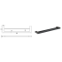 Ceram Double Towel Rail 800 mm Matt Black