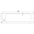 Eden Single Towel Rail 800 mm Matt Black