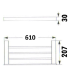 Rosa Towel Shelf Matt Black
