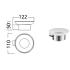 Dove Soap Dish Chrome