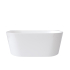 1700MM Back To Wall Bathtub Gloss White Acrylic Rounded Edge