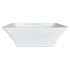 1500mm Rectangle Gloss White Acrylic Free Standing Bathtub No Overflow
