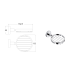 Otus Wire Soap Basket Chrome