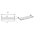 Otus Bath Towel Shelf Chrome
