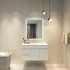 600mm Curved Rim Rectangle 3 Color Backlit Bathroom LED Mirror(Touchless Sensor Switch)