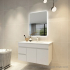 600mm Curved Rim Rectangle 3 Color Backlit Bathroom LED Mirror(Touchless Sensor Switch)