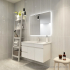900mm Curved Rim Rectangle 3 Color Backlit Bathroom LED Mirror(Touchless Sensor Switch)