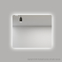 900mm Curved Rim Rectangle 3 Color Backlit Bathroom LED Mirror(Touchless Sensor Switch)