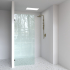 10mm Wall to Wall Frameless Shower Screen, Single Panel, Fixed Panel