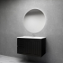 900MM Amber Matte Black 2PAC MDF 2L/DW 2R/DR Wall Hung Cabinet Only