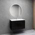 900MM Amber Matte Black 2PAC MDF 2L/DW 2R/DR Wall Hung Cabinet Only