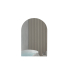 600x900mm Arched Matte White 2PAC MDF 1 Right Hand Side Hinged Door Shaving Cabinet