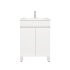 600MM Gloss White MDF Bathroom Vanity 2 Doors Free standing Cabinet Only 