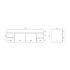 1500MM Gloss White PVC Bathroom Vanity 4 Side Drawers 2 Middle Doors Wall Hung Cabinet Only
