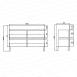 1200mm Matte White MDF Bathroom Vanity 4 Drawers Free Standing Cabinet Only