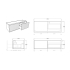 1200mm Kiama Coastal Oak 1 Right Hand Drawer 1 Left Hand Door Fluted Wall Hung Vanity Cabinet Only