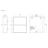 550mm Natural Oak Laminated Particle Board Shelf Unit Open Cabinet Shelf Cabinet