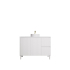 1190x455x860mm Matte White Crete Modern Free Standing Vanity Right Hand Drawers