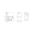 Aria Back- To-Wall Toilet Suite (Rimless) With Slim Pp Seat Cover(620*340*800) With Bottom Inlet Cistern T1B 