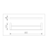 Bellino Solid Brass Matte Black 600mm Double Towel Rail