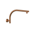 Round Curved Shower Arm Brushed Bronze