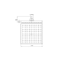 Square ABS Rain Shower Head 200mm Chrome