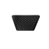 Square Rain Shower Head 250mm Matte Black
