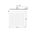 Square Rain Shower Head 300mm Matte Black