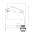 Bellino Brushed Nickel Basin Short Mixer Tap