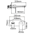 VOG Series Chrome Bathtub/Basin Wall Mixer With Spout