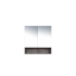 750*150*780mm Rock Cemento Wall Hung Woodgrain Mirror Cabinet Two Doors 