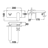 Kara Wall Basin Mixer Chrome