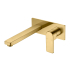 Flores Wall Basin Mixer Brushed Gold