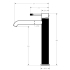 Linie High-Rise Basin Mixer Brushed Nickel