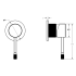 Linie Wall Mixer Trim Kit Gun Metal