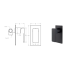 Ceram Wall Mixer Matt Black