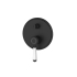 Clasico Wall Diverter Mixer Trim Kits Ceramic handle in Matt Black