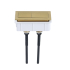 Square Press Button Brush Yellow Gold