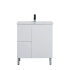 740*355*860mm Ensuite Gloss White Alpha Ensuite Free Standing PVC Vanity,Left Hand Drawers