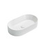 525*300*110mm Matte White Ellips Fine Ceramic Above Counter Basins Non Overflow 32mm Waste