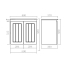 590*360*560mm Matte White Archill Federation Wall Hung Ensuite PVC Cabinet 