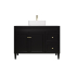 1190X455X860 Matte Black Harold Federation Free Standing PVC Cabinet Right Hand Drawers