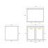 590*455*470mm Kingsley Federation Matte White Wall Hung PVC Cabinet 