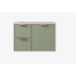 740*455*560mm Olive Green Madura Federation Wall Hung PVC Cabinet Left Hand Drawers