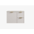 890*455*560mm Matte White Madura Federation Wall Hung PVC Cabinet Right Hand Drawers